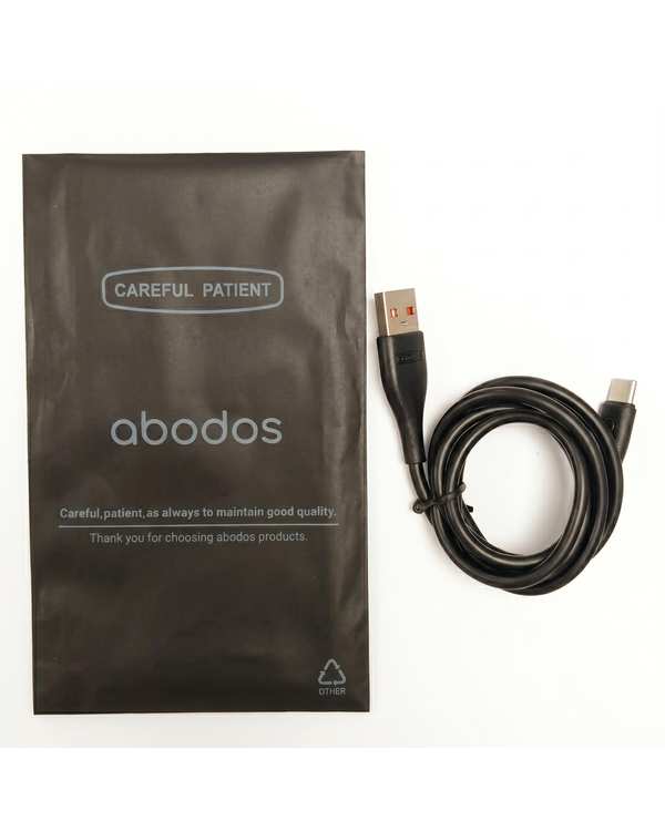 کابل شارژ Type-c مشکی آبادوس Abodos مدل AS-DS390 - تصویر 3