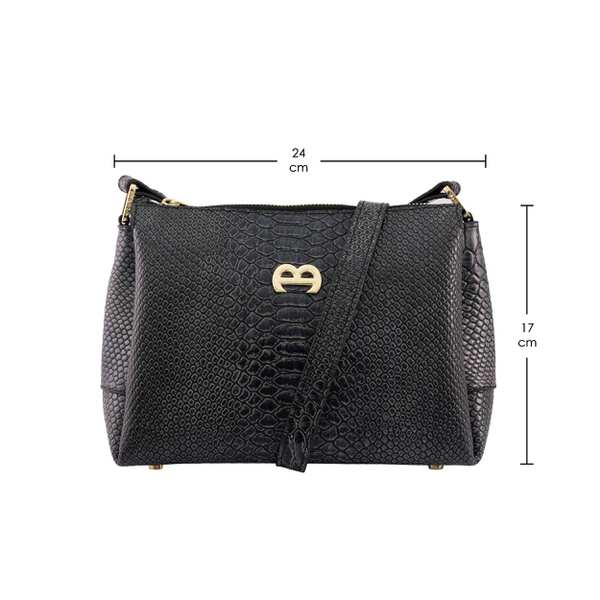 کیف دوشی چرم زنانه منط Mante کد B230 - تصویر 4