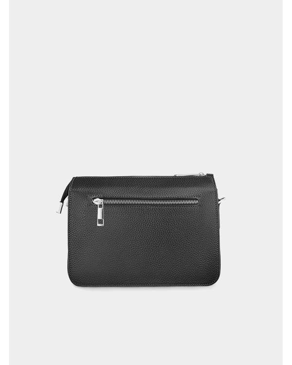 کیف دوشی چرم زنانه مشکی نوین چرم Novin Leather مدل 9697 کد LHB4943 - تصویر 2