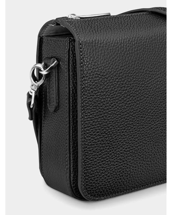 کیف دوشی چرم زنانه مشکی نوین چرم Novin Leather مدل 9697 کد LHB4943 - تصویر 4