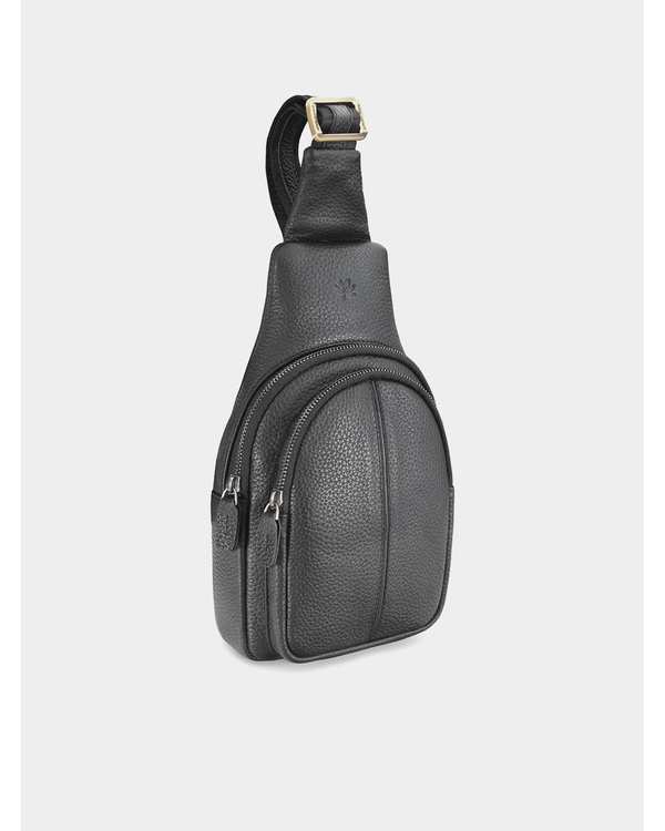 کیف کراس بادی چرم مشکی نوین چرم Novin Leather مدل رایا کد MSB3958 - تصویر 3