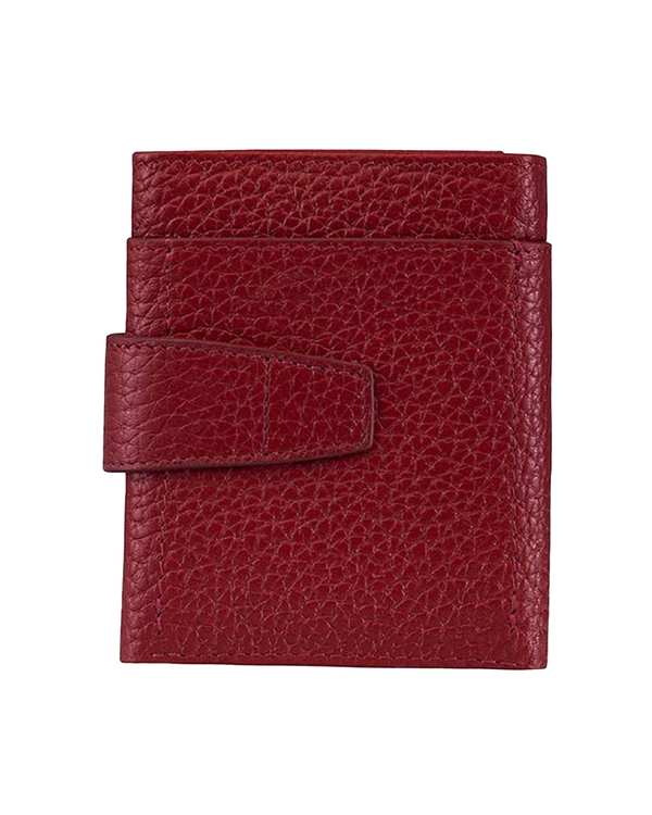 کیف پول چرم زنانه قرمز نوین چرم Novin Leather مدل آمالیا کد PW3181