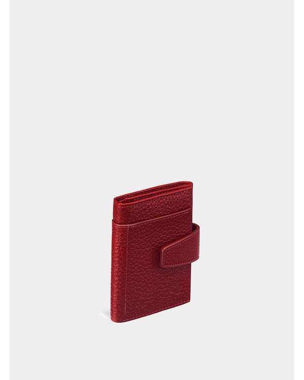 کیف پول چرم زنانه قرمز نوین چرم Novin Leather مدل آمالیا کد PW3181 - تصویر 2