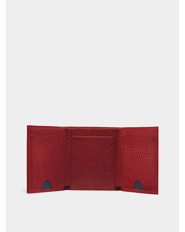 کیف پول چرم زنانه قرمز نوین چرم Novin Leather مدل آمالیا کد PW3181 - تصویر 4