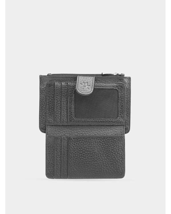 جاکارتی چرم مشکی نوین چرم Novin Leather مدل ویشکا کد BCC0294 - تصویر 3