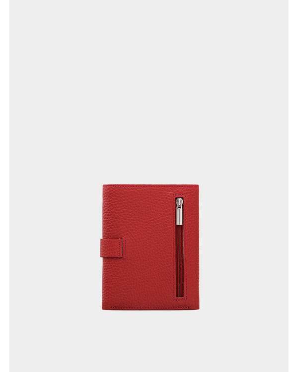 کیف پول چرم زنانه قرمز نوین چرم Novin Leather مدل آراز کد PW3148 - تصویر 2