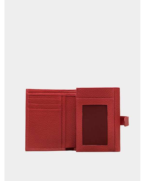 کیف پول چرم زنانه قرمز نوین چرم Novin Leather مدل آراز کد PW3148 - تصویر 3