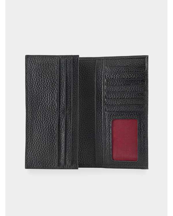 کیف پول کتی چرم مردانه مشکی قرمز نوین چرم Novin Leather مدل نویان کد WT2147 - تصویر 4