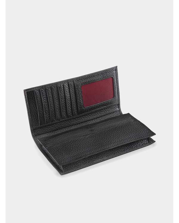 کیف پول کتی چرم مردانه مشکی قرمز نوین چرم Novin Leather مدل نویان کد WT2147 - تصویر 6