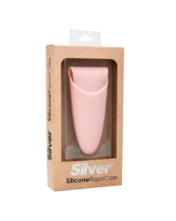 سیلیکون کیس نگهدارنده تیغ صورتی سیلور Silver - تصویر 3