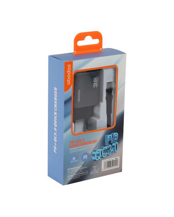 شارژر دیواری مشکی آبادوس Abodos مدل AS-CS236KIT به همراه کابل Type-c - تصویر 6