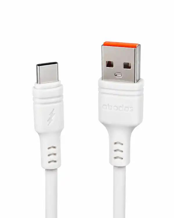 کابل شارژ Type-c سفید آبادوس Abodos مدل AS-DS33