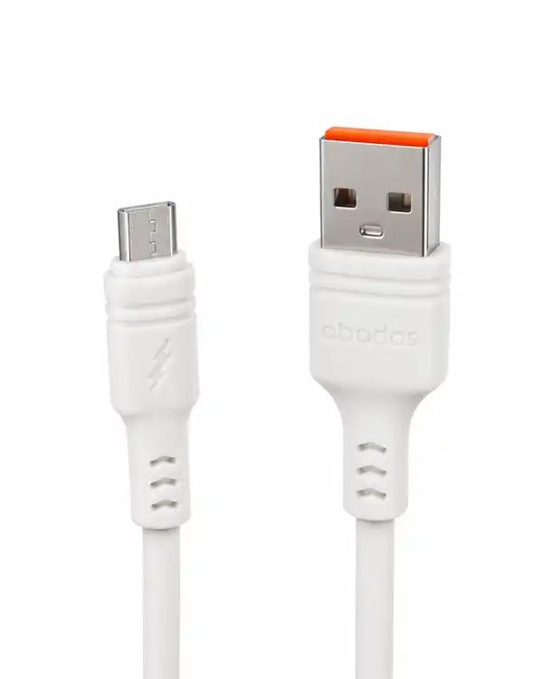 کابل شارژ Micro سفید آبادوس Abodos مدل AS-DS33