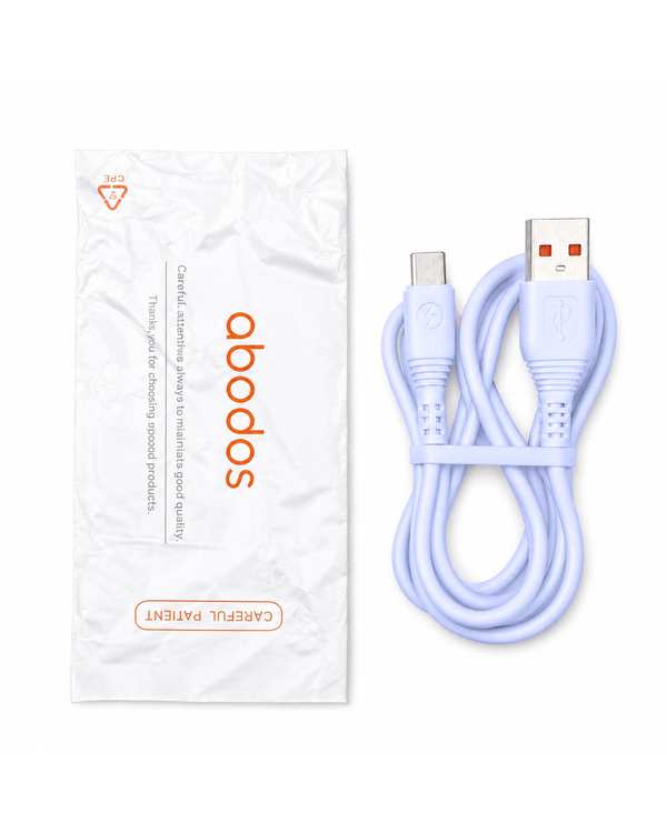 کابل شارژ Type-c آبی آبادوس Abodos مدل AS-DS350 - تصویر 3