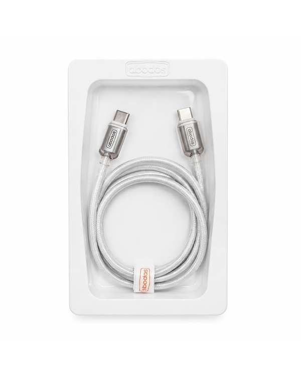 کابل شارژ Type-c به Type-c سفید آبادوس Abodos مدل AS-DS388 - تصویر 2