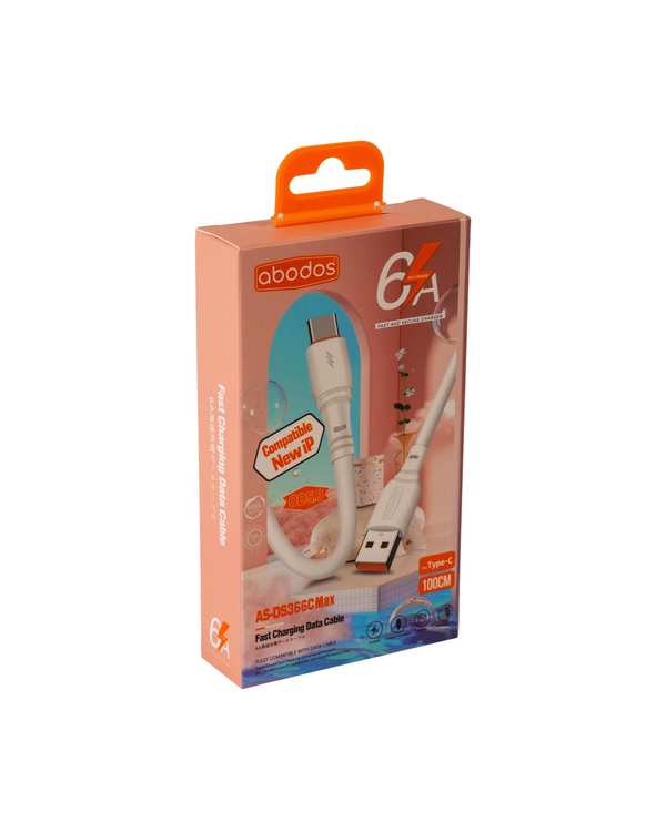 کابل شارژ Type-c سفید آبادوس Abodos مدل AS-DS366 - تصویر 5