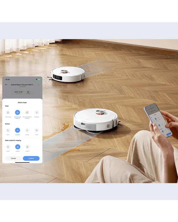 جارو رباتیک سفید شیائومی Xiaomi مدل robot vacuum S40 pro - تصویر 8