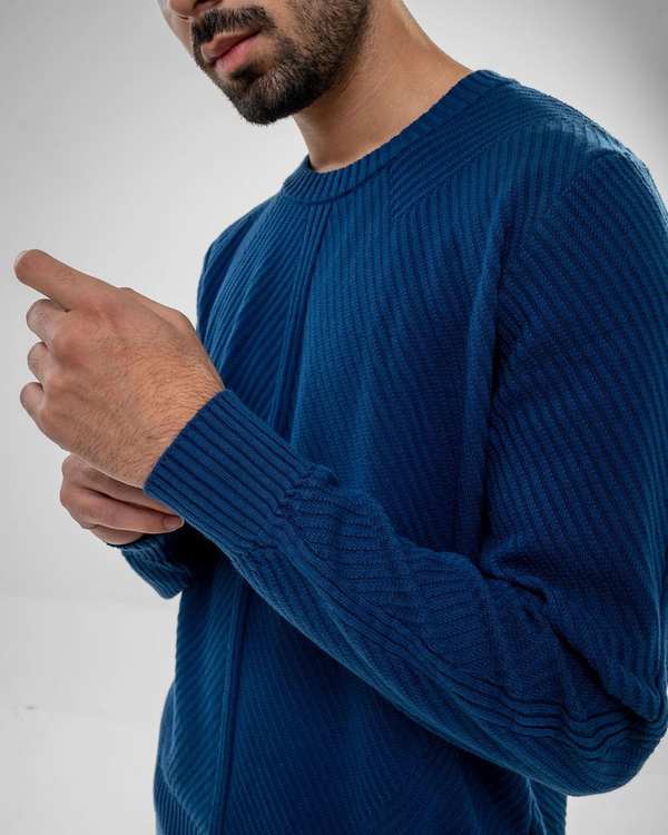 پلیور مردانه سرمه ای توریور Toriver کد 8010500014 - تصویر 4
