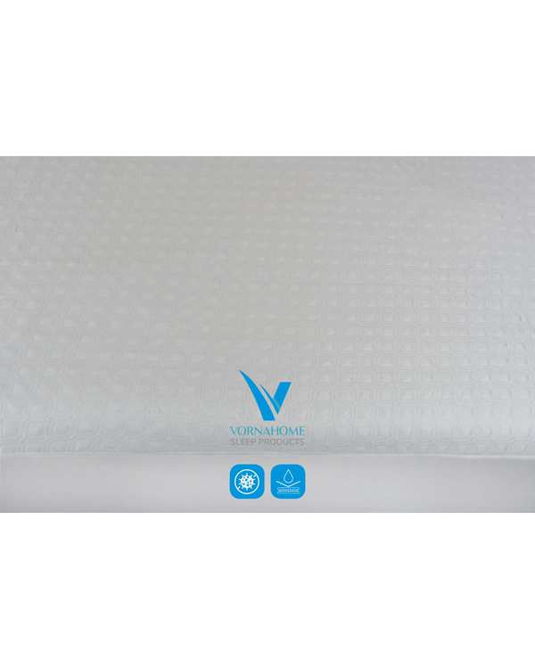 محافظ تشک یک نفره سایز 120×200 ضد آب کامفورت سفید ورنا هوم Vornahome - تصویر 5