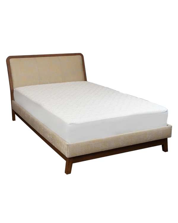 محافظ تشک یک نفره سایز 70×130 کتان ضد آب سفید ورنا هوم Vornahome