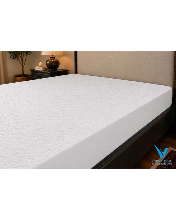 محافظ تشک دو نفره سایز 200×200 کتان ضد آب سفید ورنا هوم Vornahome - تصویر 7