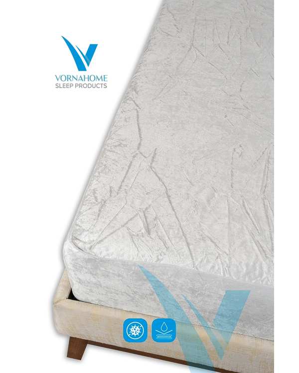 نیم ست محافظ تشک یک نفره سایز 180×80 ضد آب نقره ای ورنا هوم Vornahome مدل ورنا پرو Vorna Pro - تصویر 3