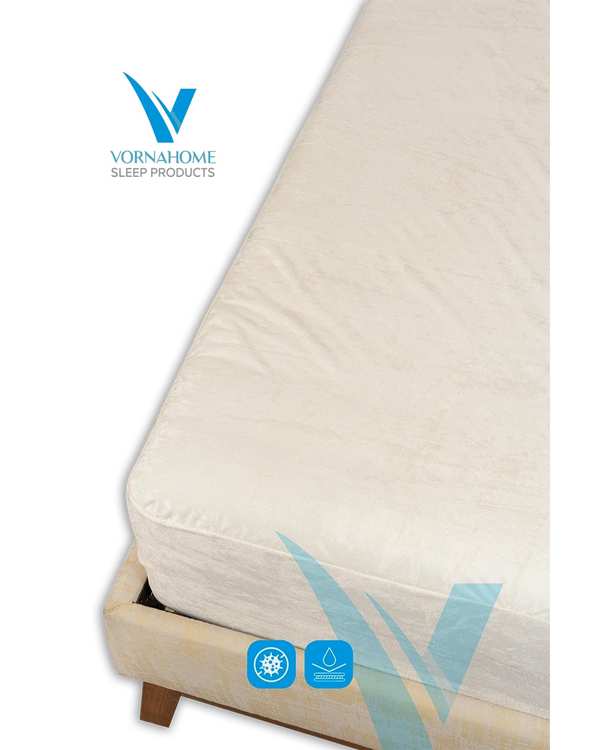 نیم ست محافظ تشک دو نفره سایز 200×200 ضد آب شیری ورنا هوم Vornahome مدل ورنا پرو Vorna Pro - تصویر 3