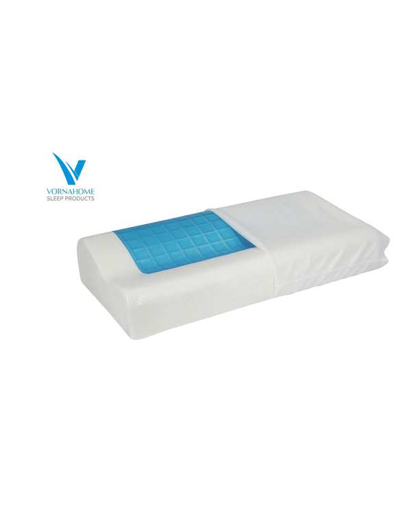 بالش مموری فوم ژل دار خنک سایز XL سفید ورنا هوم Vornahome مدل موج - تصویر 4