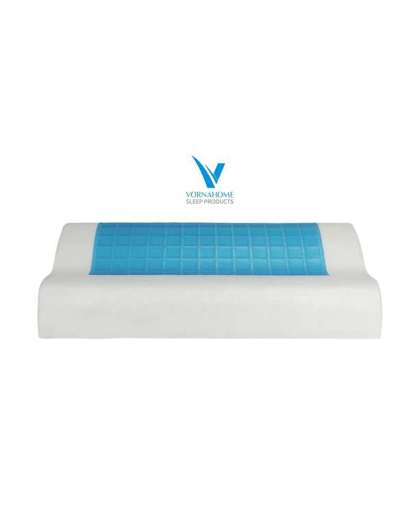 بالش مموری فوم ژل دار خنک سایز XL سفید ورنا هوم Vornahome مدل موج - تصویر 6