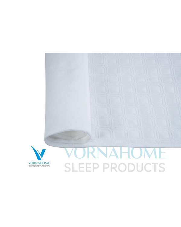 زیرانداز دائمی ضد آب کامفورت سایز90×60 سفید ورنا هوم Vornahome - تصویر 2