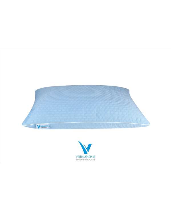 بالش الیاف سایز 70×50 آبی روشن ورنا هوم Vornahome مدل ساده - تصویر 2