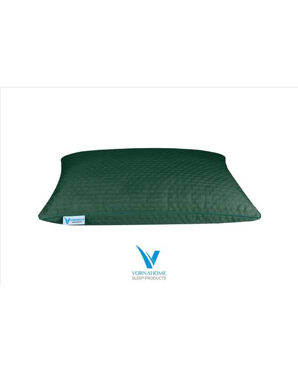 بالش الیاف سایز 70×50 سبز تیره ورنا هوم Vornahome مدل ساده - تصویر 2