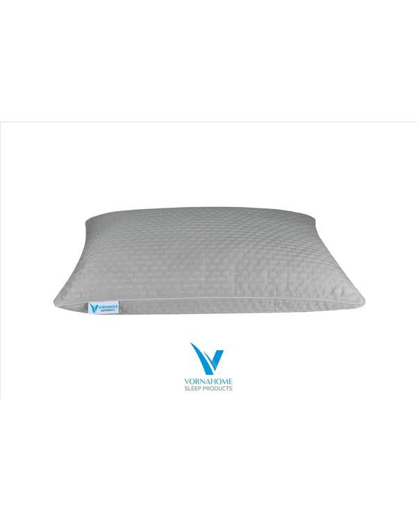 بالش الیاف سایز 70×50 طوسی روشن ورنا هوم Vornahome مدل ساده - تصویر 2