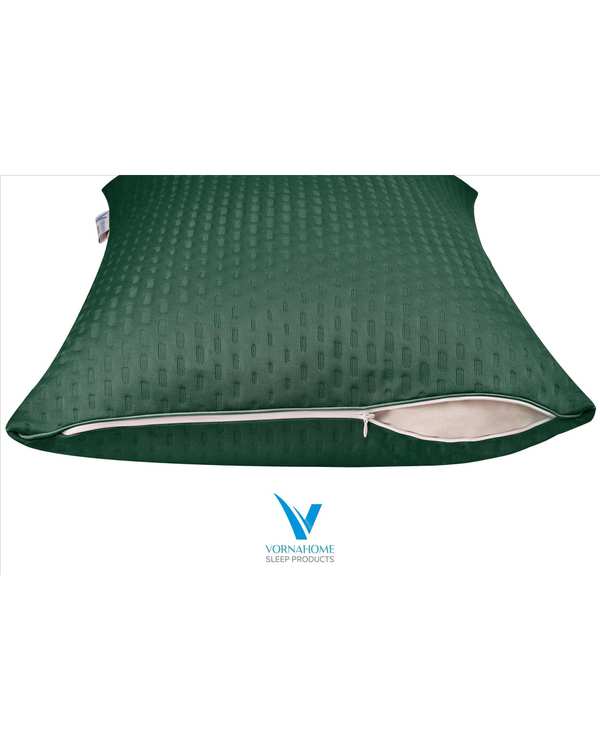 محافظ بالش ضد آب رنگی سایز 70×50 سبز تیره ورنا هوم Vornahome - تصویر 2