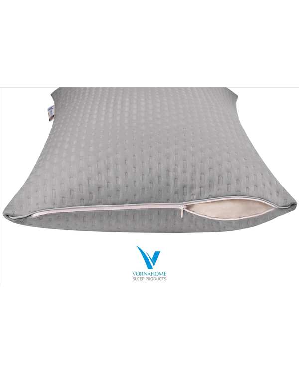محافظ بالش ضد آب رنگی سایز 70×50 طوسی روشن ورنا هوم Vornahome - تصویر 2
