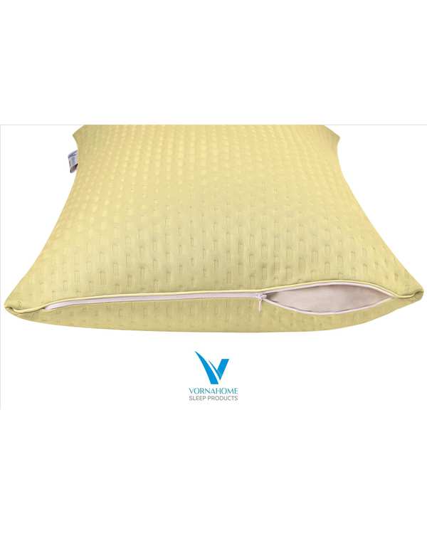 محافظ بالش ضد آب رنگی سایز 70×50 لیمویی ورنا هوم Vornahome - تصویر 2