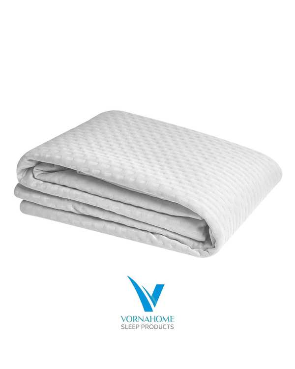 محافظ تشک ضد آب یک نفره سایز 130×70 سفید ورنا هوم Vornahome - تصویر 2