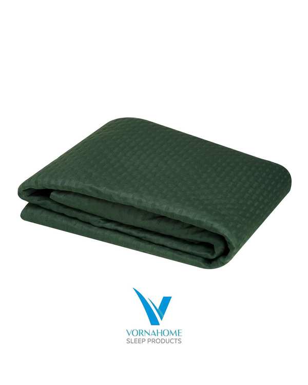 محافظ تشک ضد آب رنگی یک نفره سایز 120×200 سبز تیره ورنا هوم Vornahome - تصویر 2
