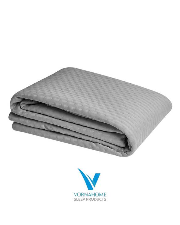 محافظ تشک ضد آب رنگی یک نفره سایز 120×200 طوسی روشن ورنا هوم Vornahome - تصویر 2