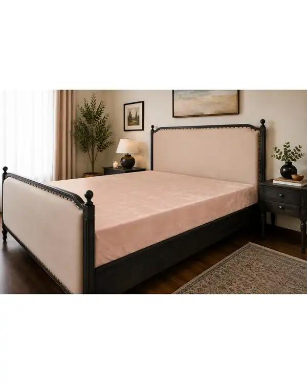 محافظ تشک ضد آب رنگی یک نفره سایز 200×90 گلبهی ورنا هوم Vornahome