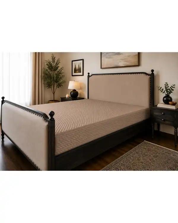 محافظ تشک ضد آب رنگی دو نفره سایز 200×180نسکافه ای ورنا هوم Vornahome