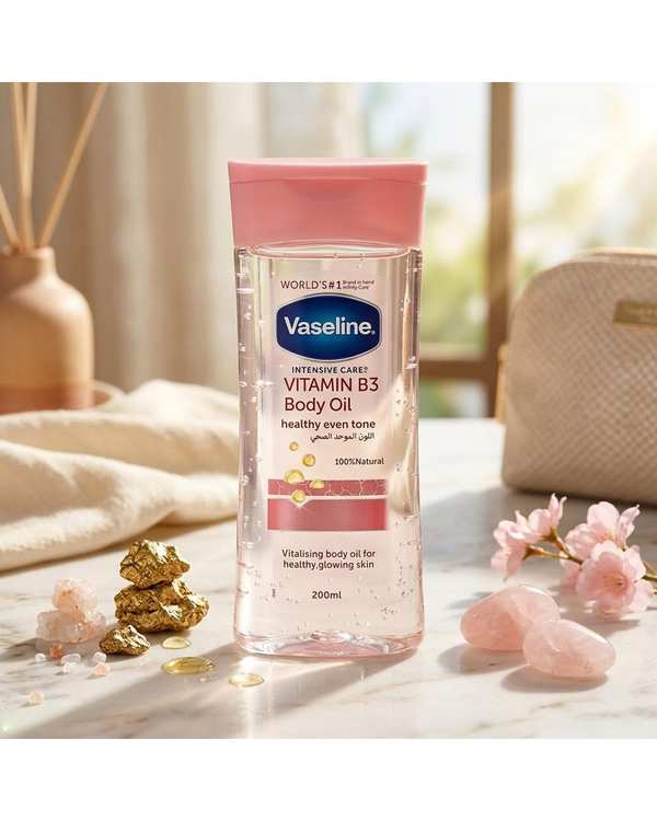 روغن بدن وازلین Vaseline مدل Lightening Body Oil حاوی Vitamin B3 حجم 200 میلی لیتر - تصویر 4