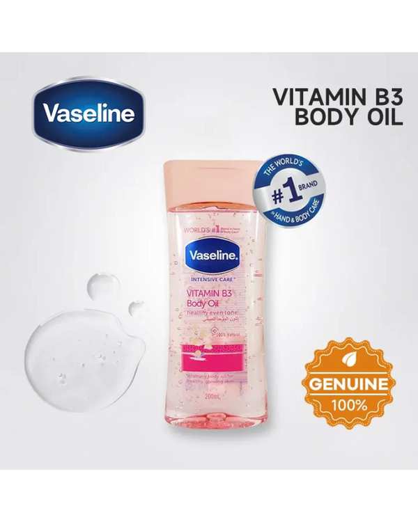 روغن بدن وازلین Vaseline مدل Lightening Body Oil حاوی Vitamin B3 حجم 200 میلی لیتر - تصویر 5