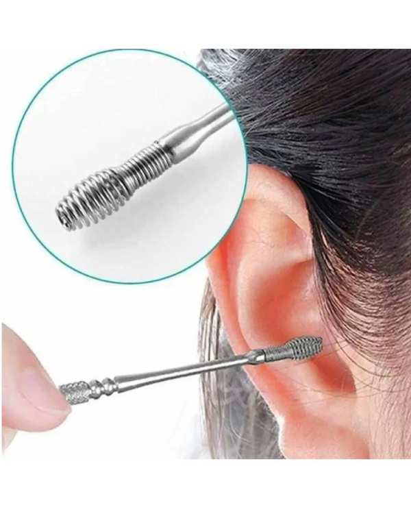 ست گوش پاک کن مدل پوکه فلزی مجموعه 6 عددی - تصویر 5