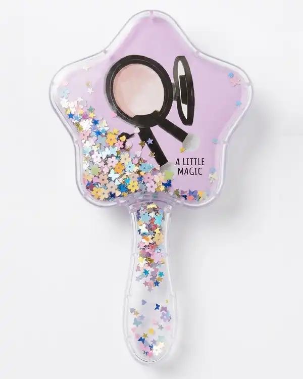 برس مو گره بازکن فانتزی مدل آکواریومی طرح MakeUp کد 001