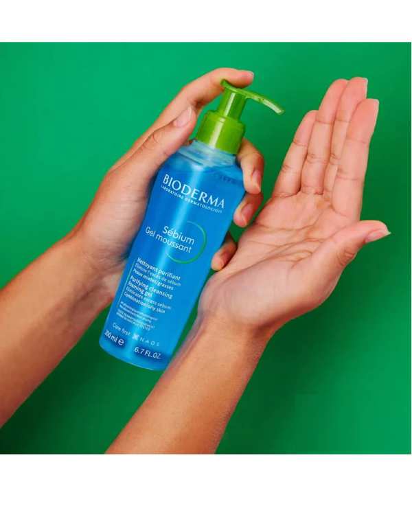ژل شستشوی صورت بایودرما Bioderma مدل سبیوم Sebium حجم 200 میلی لیتر - تصویر 4