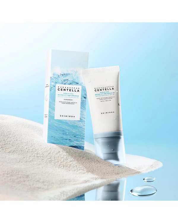 کرم ضد آفتاب سرم ضد آفتاب آبرسان SPF50 اسکین 1004 سری سنتلا ماداگاسکار مدل Hyalu Cica Water Fit - تصویر 3