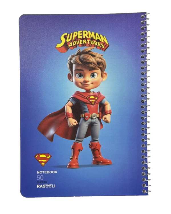 دفتر مشق 50 برگ سیمی طرح سوپرمن Superman