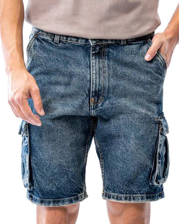 شلوارک جین مردانه آبی تیره آر ان اس RNS کد 12052840