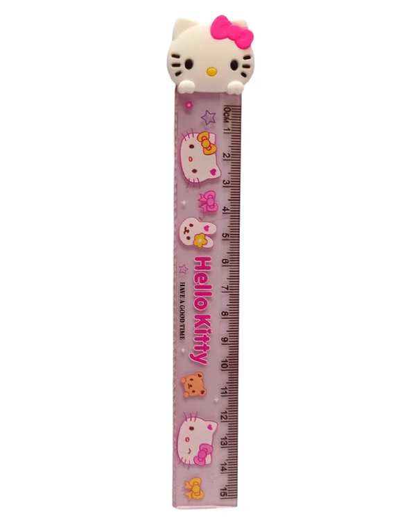 خط کش 15 سانتیمتری مدل کرومی و دوستان کد کیتی Hello Kitty